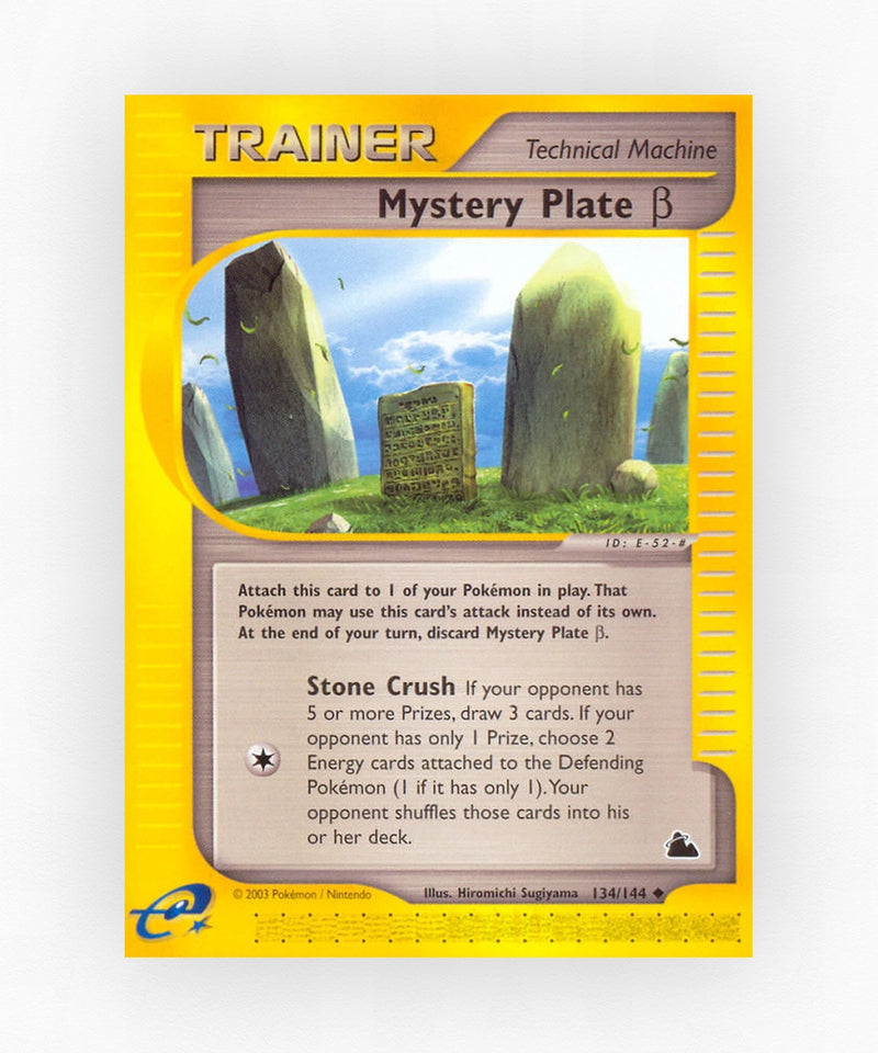 Mystery Plate β - Skyridge 134/144 (Non-Holo)