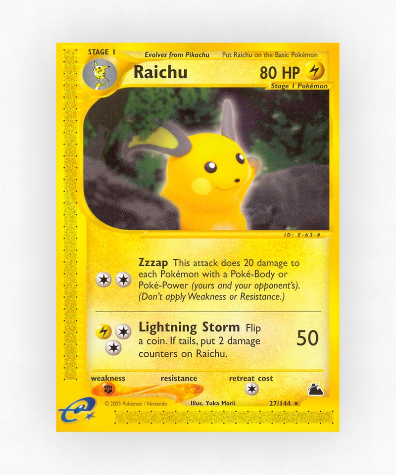 Raichu - Skyridge 27/144 (Reverse Holo)