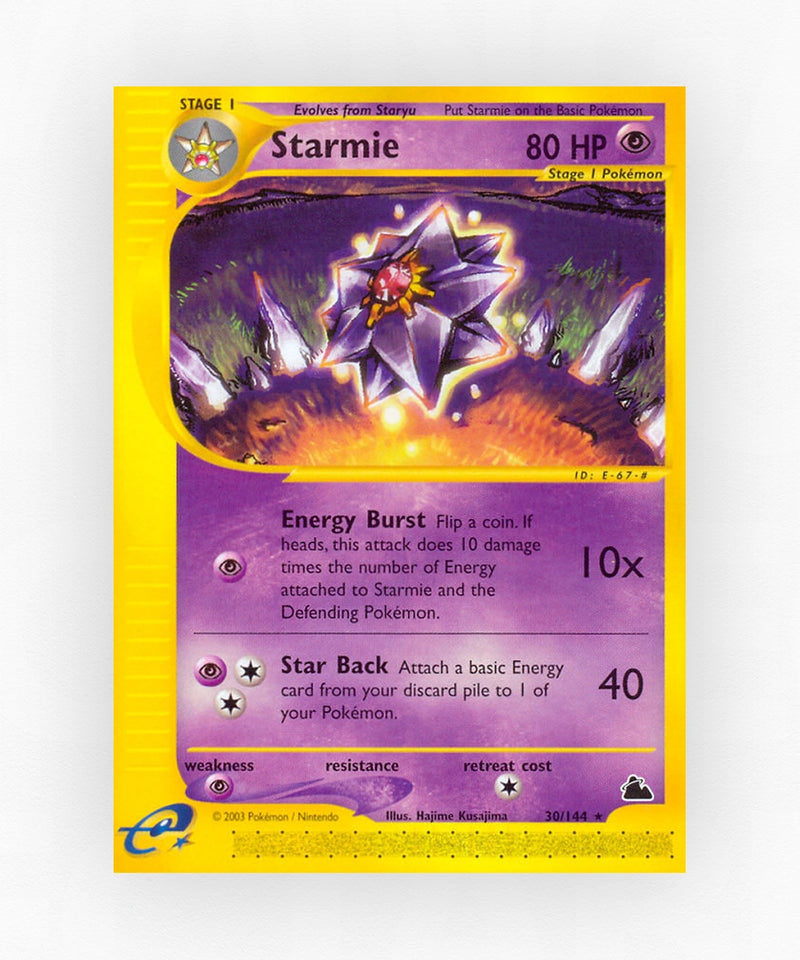 Starmie - Skyridge 30/144 (Reverse Holo)
