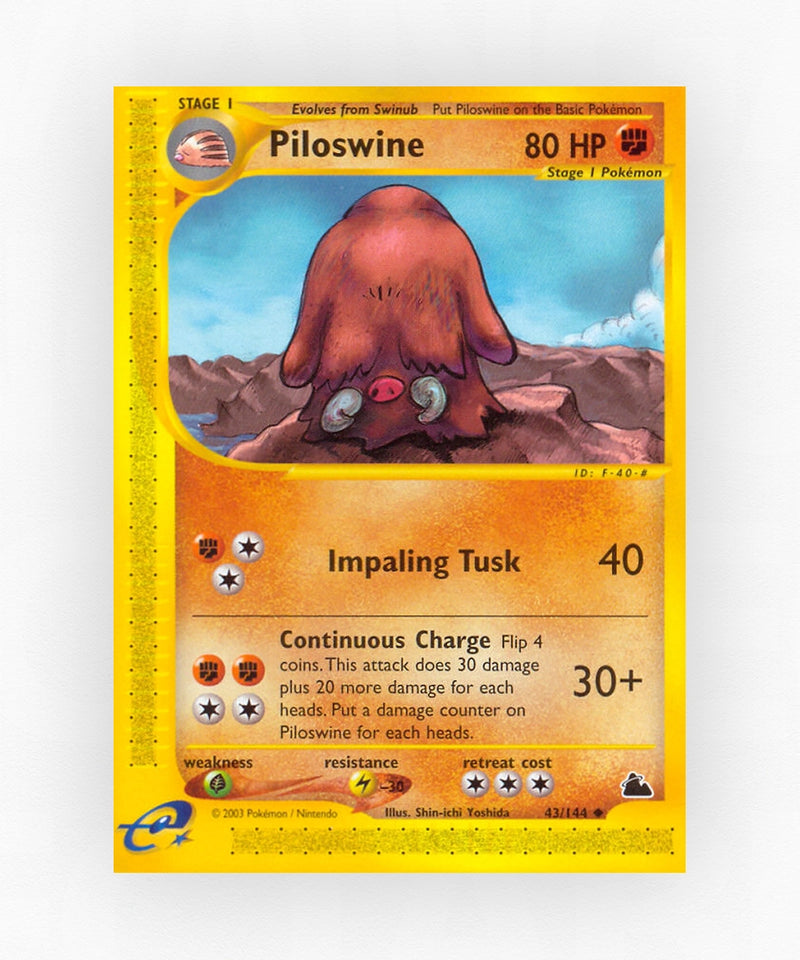Piloswine - Skyridge 43/144 (Non-Holo)