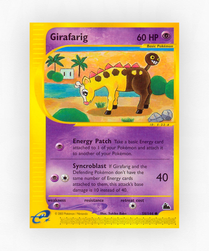 Girafarig - Skyridge 58/144 (Reverse Holo)