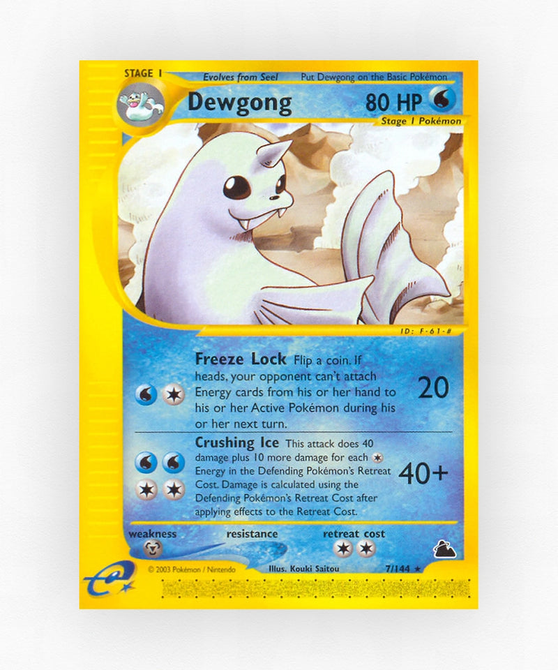 Dewgong - Skyridge 7/144 (Non-Holo)