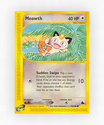 Meowth - Skyridge 78/144 (Reverse Holo)