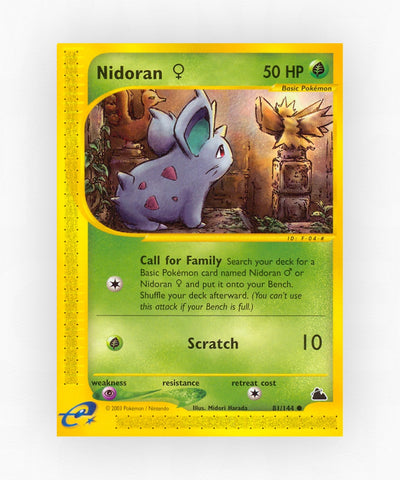 Nidoran ♀ - Skyridge 81/144 (Reverse Holo)