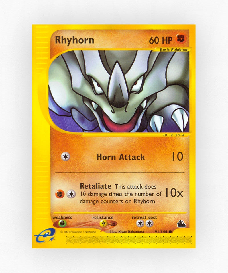 Rhyhorn - Skyridge 91/144 (Reverse Holo)