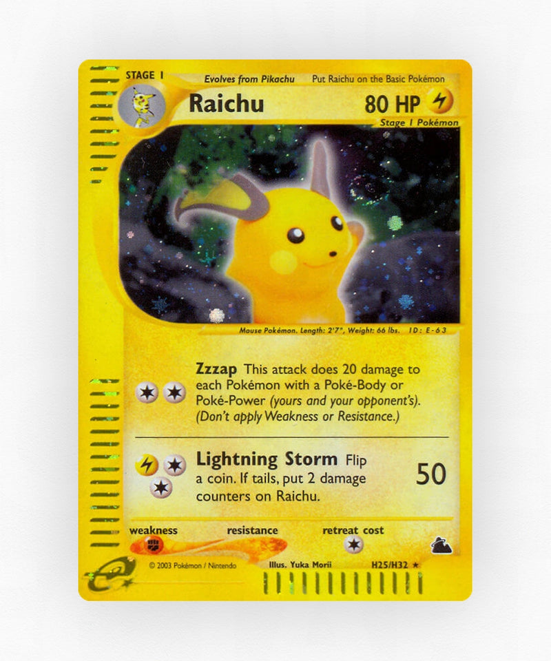 Raichu - Skyridge H25/H32 (Holo)