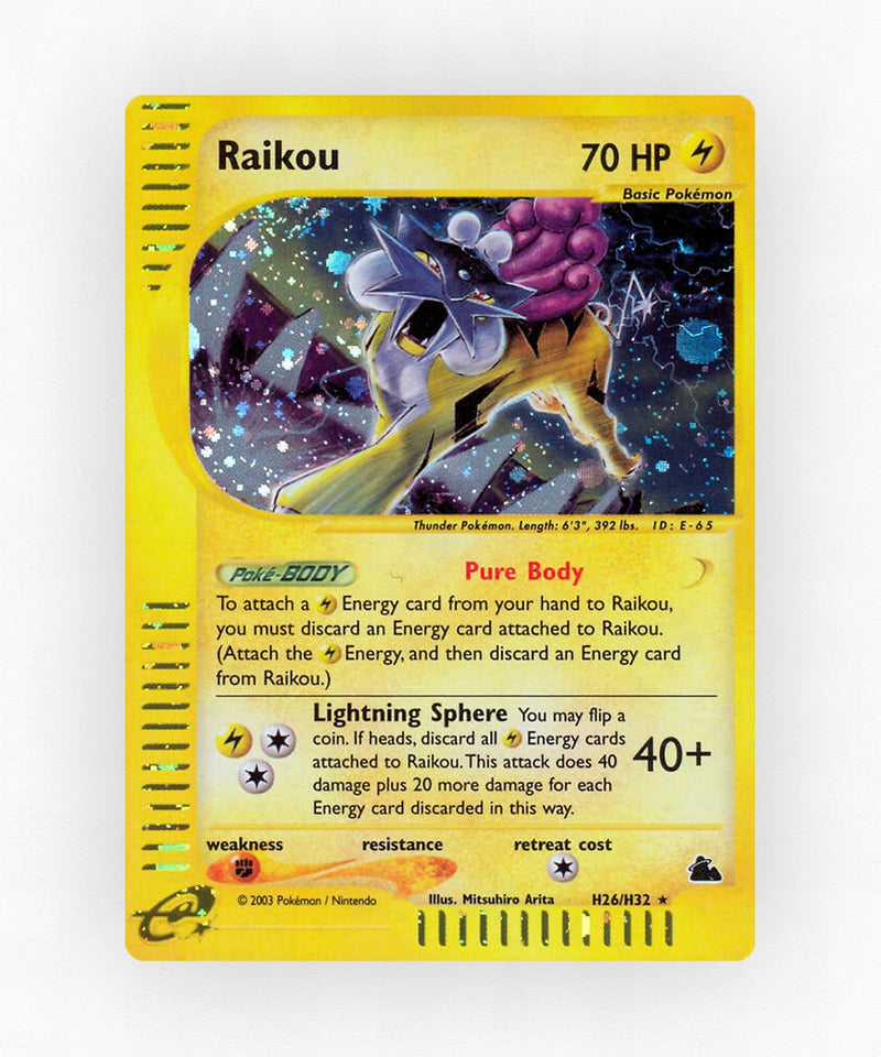 Raikou - Skyridge H26/H32 (Holo)