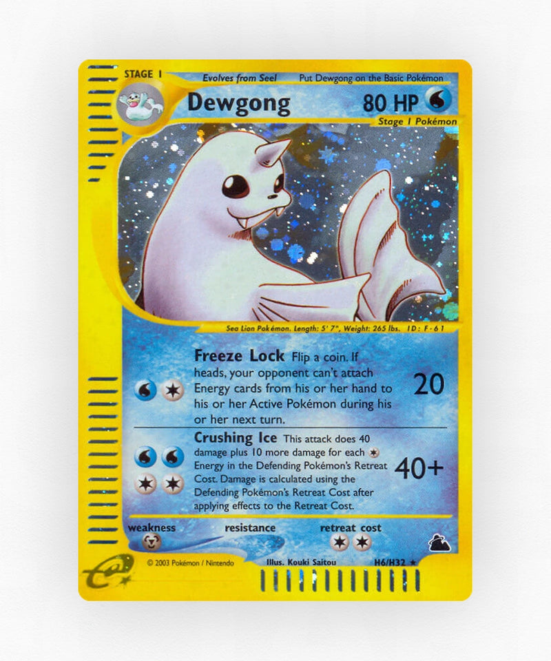 Dewgong - Skyridge H6/H32 (Holo)
