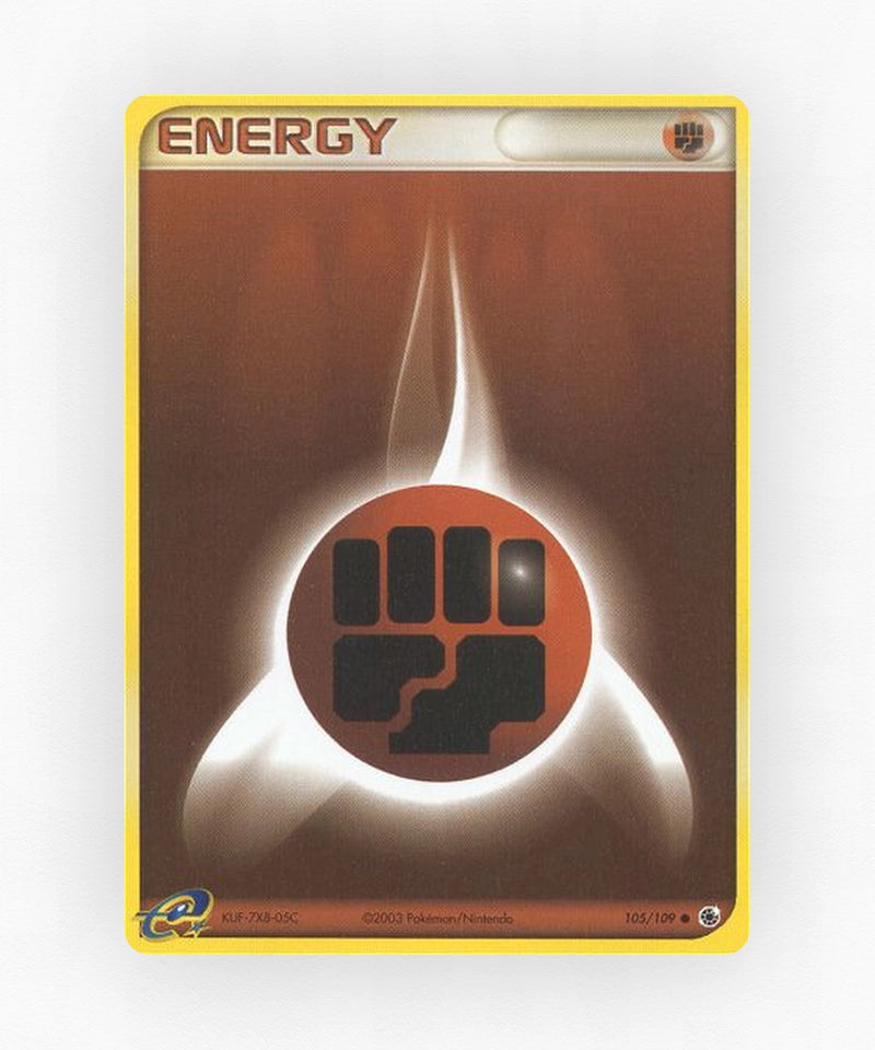 Fighting Energy - Ruby & Sapphire 105/109 (Reverse Holo)