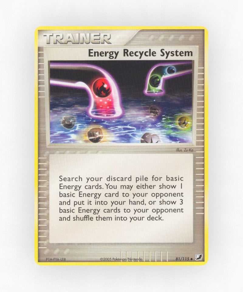 Energy Recycle System - Unseen Forces 81/115 (Non-Holo)