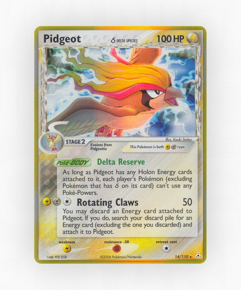 Pidgeot δ - Holon Phantoms 14/110 (Reverse Holo)