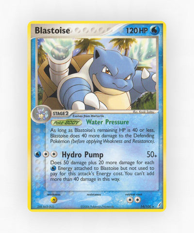 Blastoise - Crystal Guardians 14/100 (Reverse Holo)