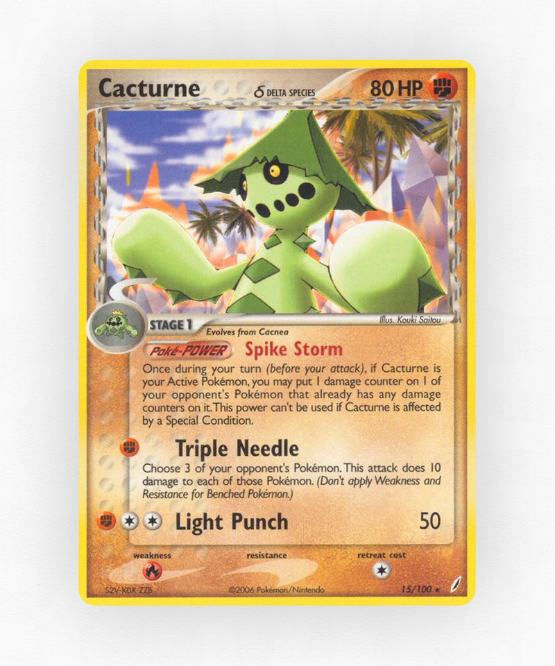 Cacturne δ - Crystal Guardians 15/100 (Reverse Holo)