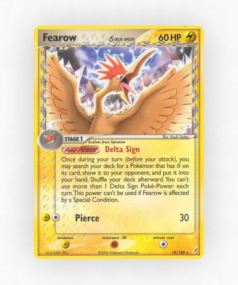 Fearow δ - Crystal Guardians 18/100 (Non-Holo)