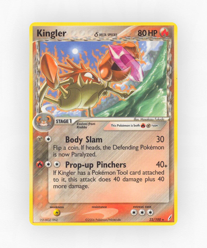 Kingler δ - Crystal Guardians 22/100 (Reverse Holo)