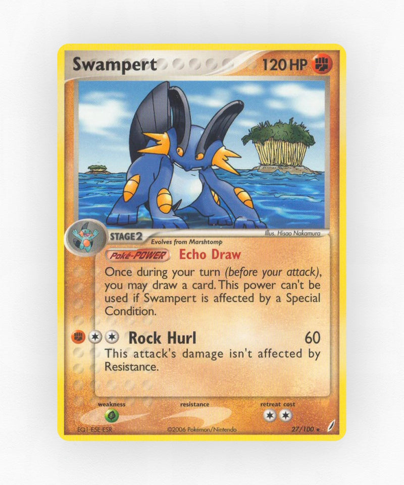Swampert - Crystal Guardians 27/100 (Non-Holo)
