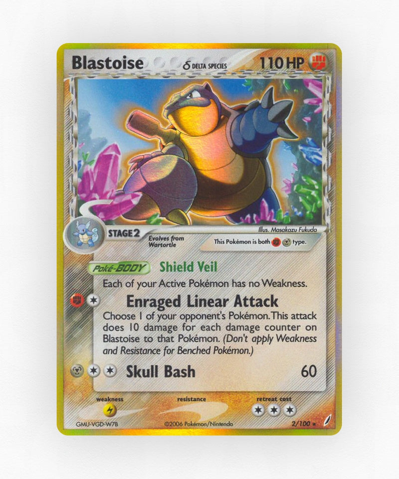 Blastoise δ - Crystal Guardians 2/100 (Reverse Holo)