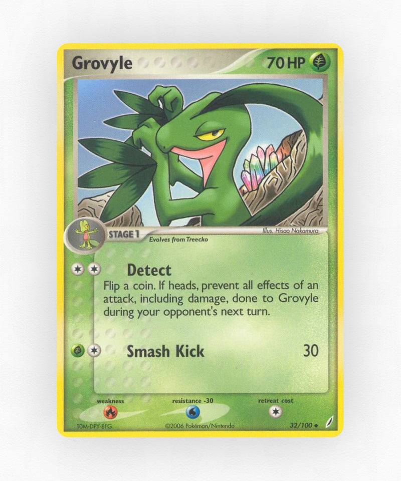Grovyle - Crystal Guardians 32/100 (Reverse Holo)