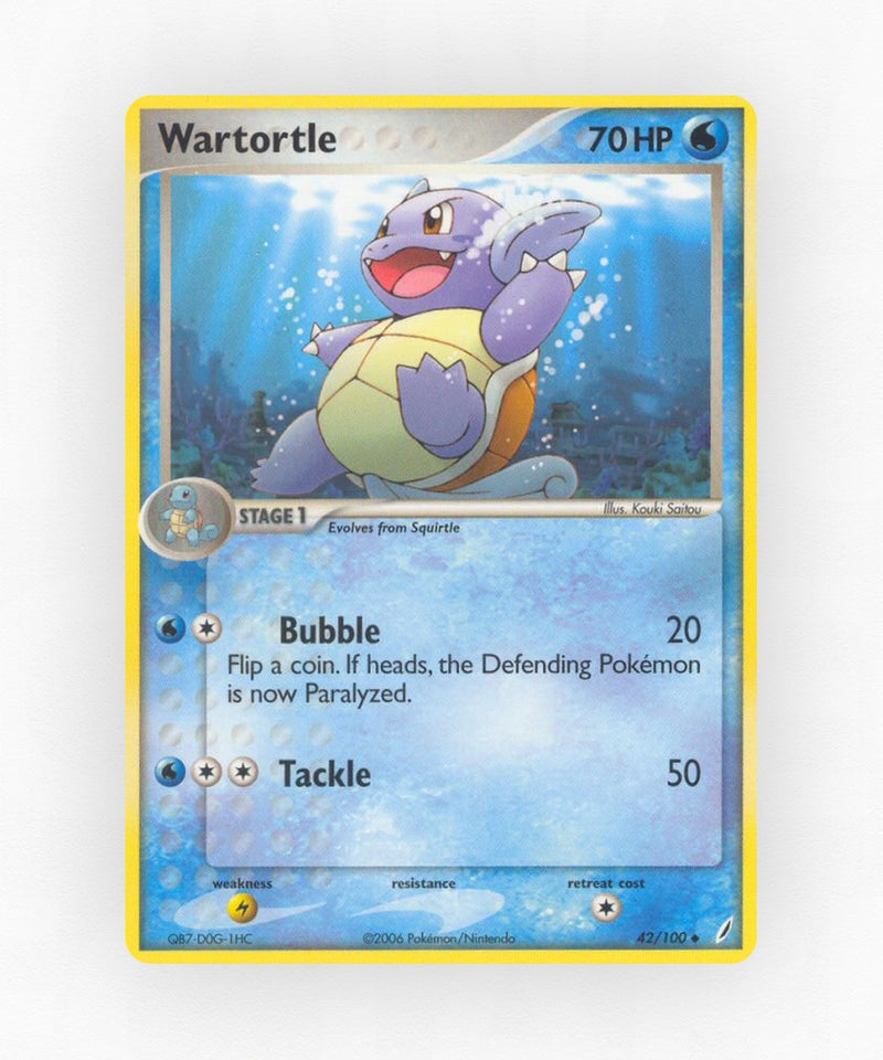 Wartortle - Crystal Guardians 42/100 (Reverse Holo)