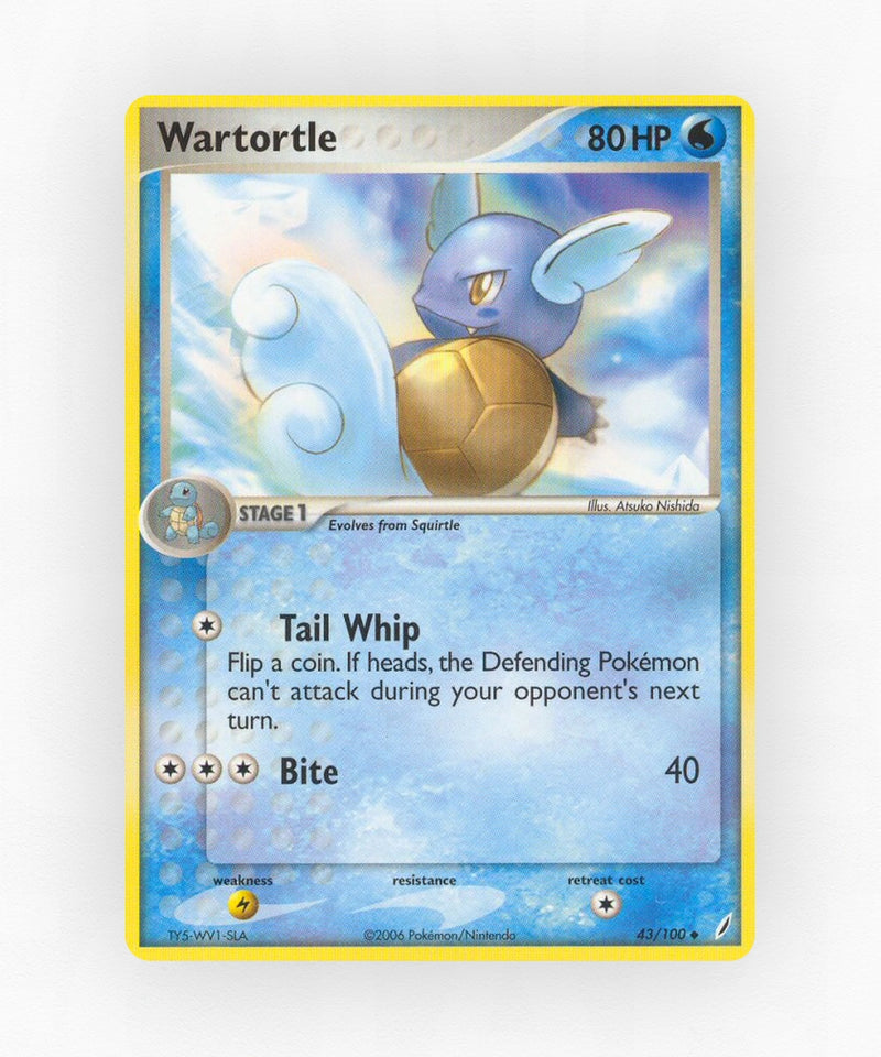 Wartortle - Crystal Guardians 43/100 (Reverse Holo)