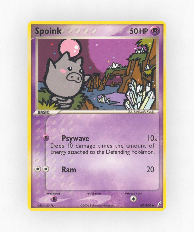 Spoink - Crystal Guardians 62/100 (Non-Holo)