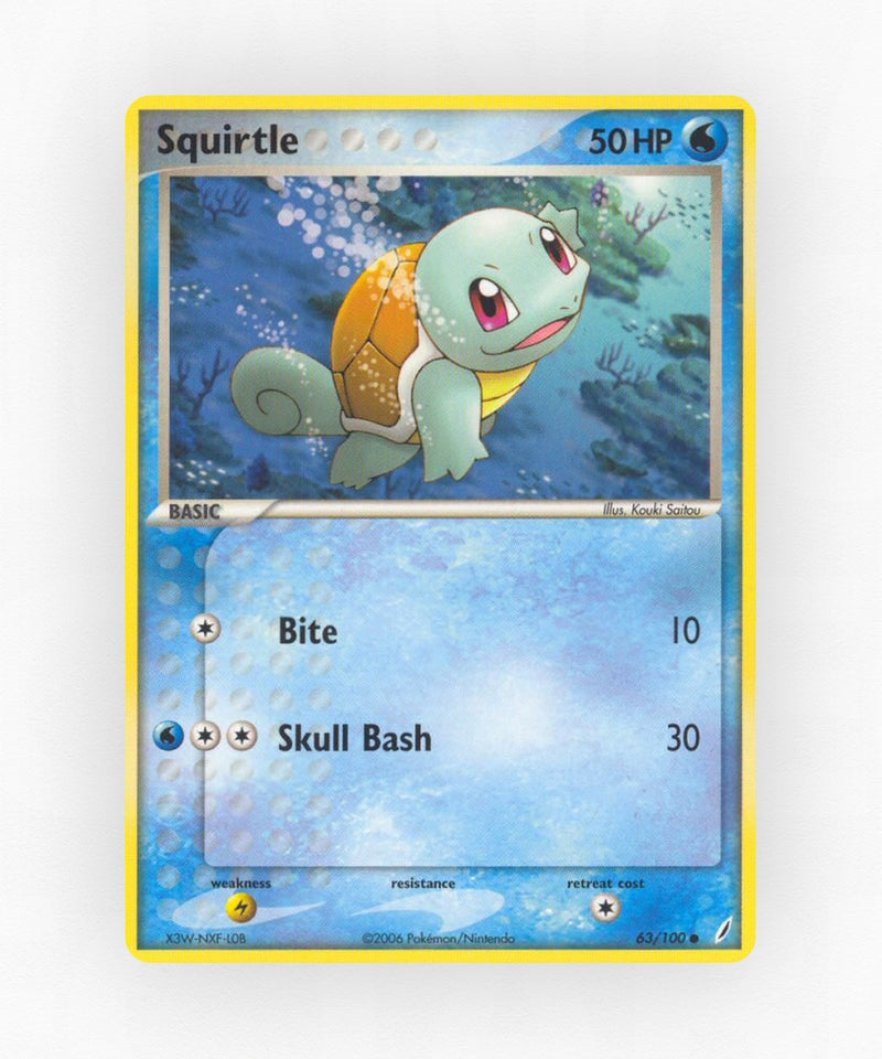 Squirtle - Crystal Guardians 63/100 (Non-Holo)