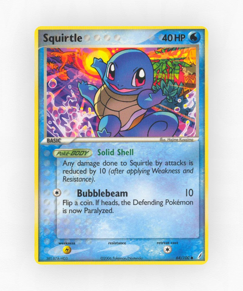 Squirtle - Crystal Guardians 64/100 (Reverse Holo)