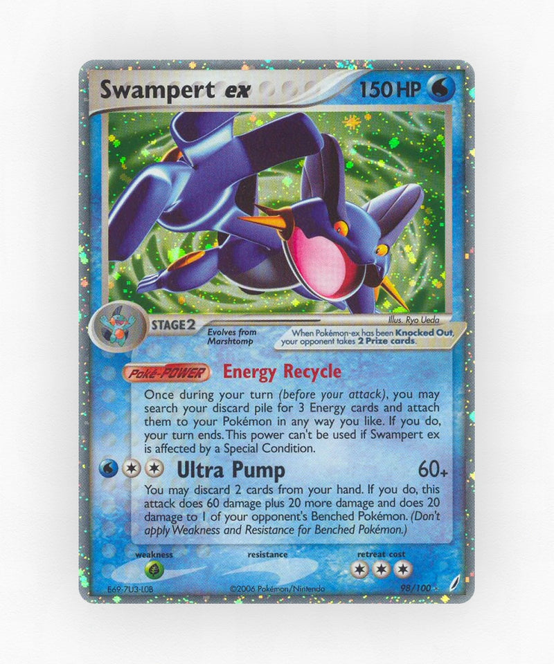 Swampert ex - Crystal Guardians 98/100 (Holo)