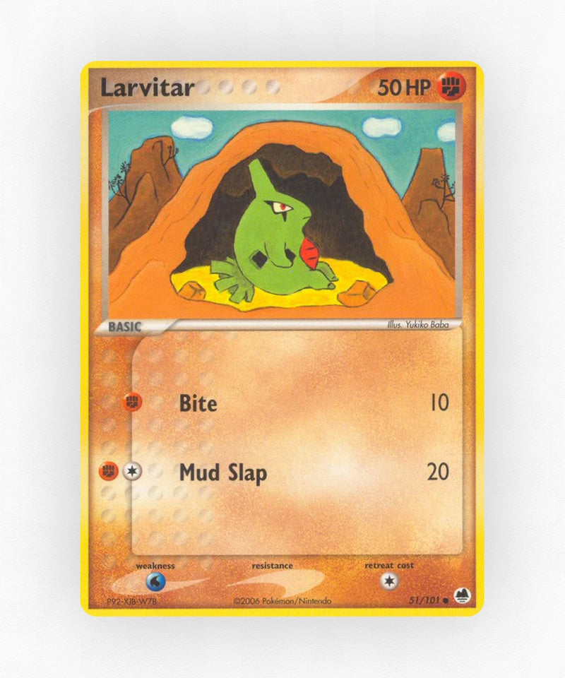 Larvitar - Dragon Frontiers 51/101 (Non-Holo)