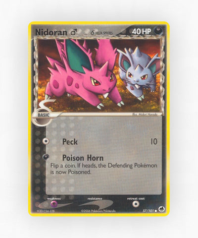 Nidoran ♂ δ - Dragon Frontiers 57/101 (Reverse Holo)