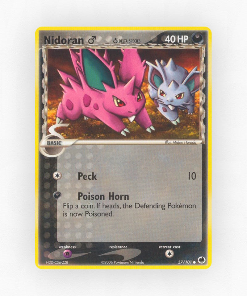 Nidoran ♂ δ - Dragon Frontiers 57/101 (Non-Holo)