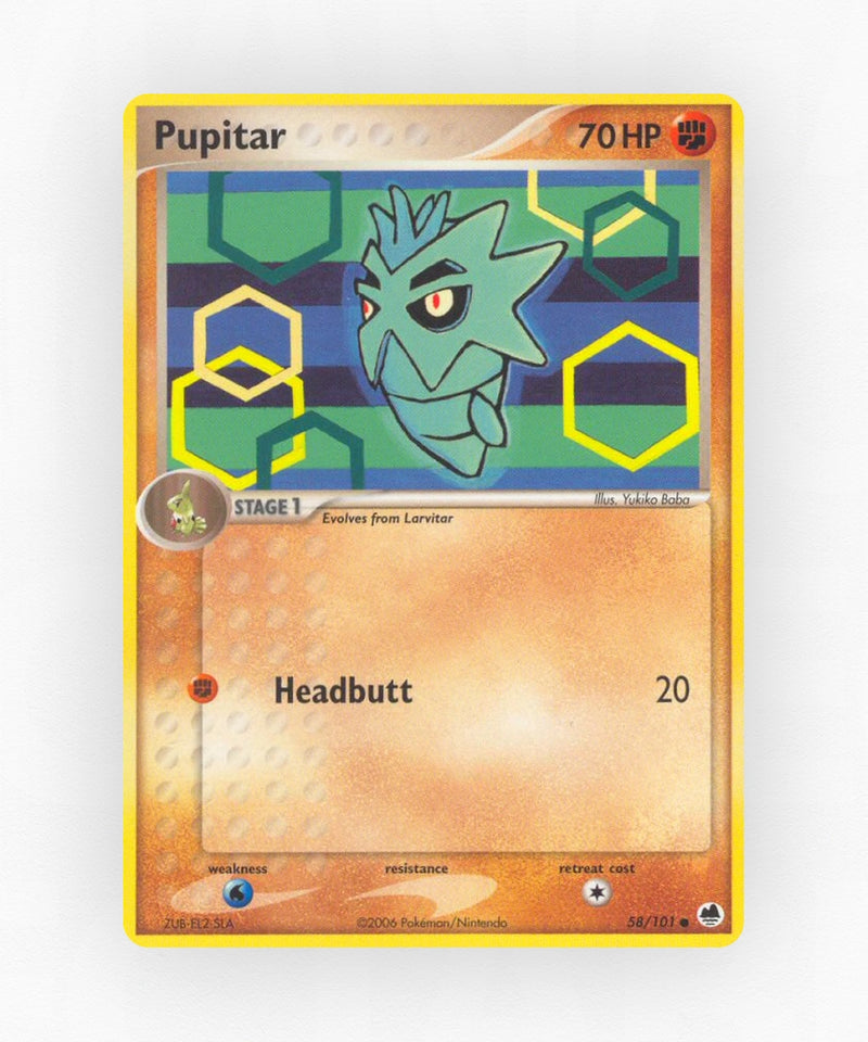 Pupitar - Dragon Frontiers 58/101 (Reverse Holo)