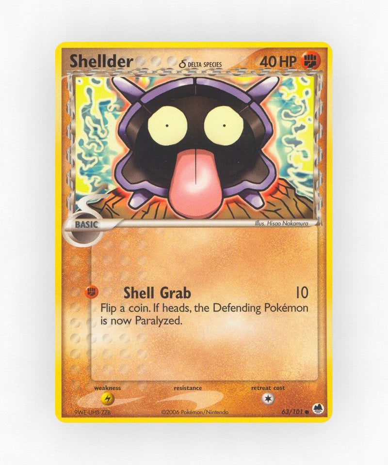 Shellder δ - Dragon Frontiers 63/101 (Non-Holo)