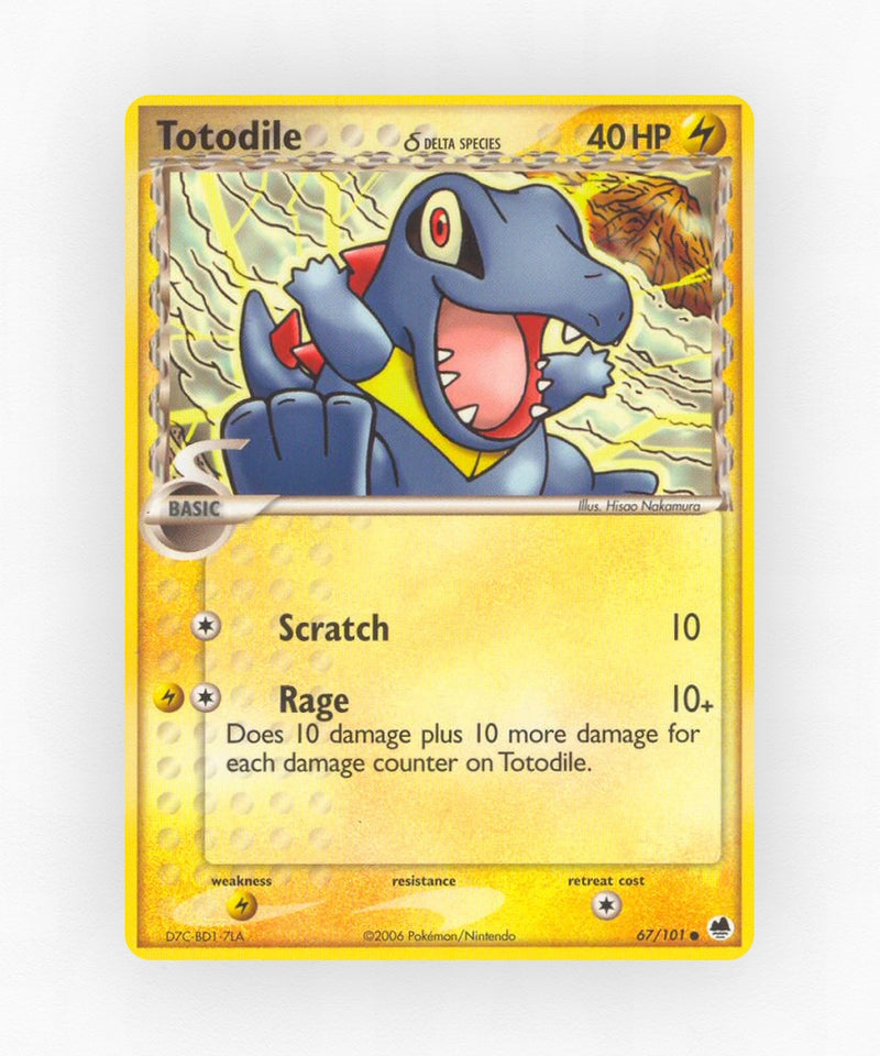 Totodile δ - Dragon Frontiers 67/101 (Non-Holo)