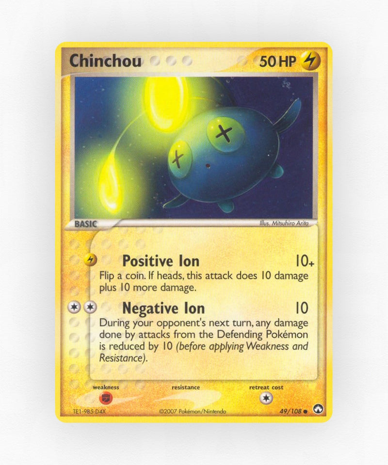Chinchou - Power Keepers 49/108 (Non-Holo)