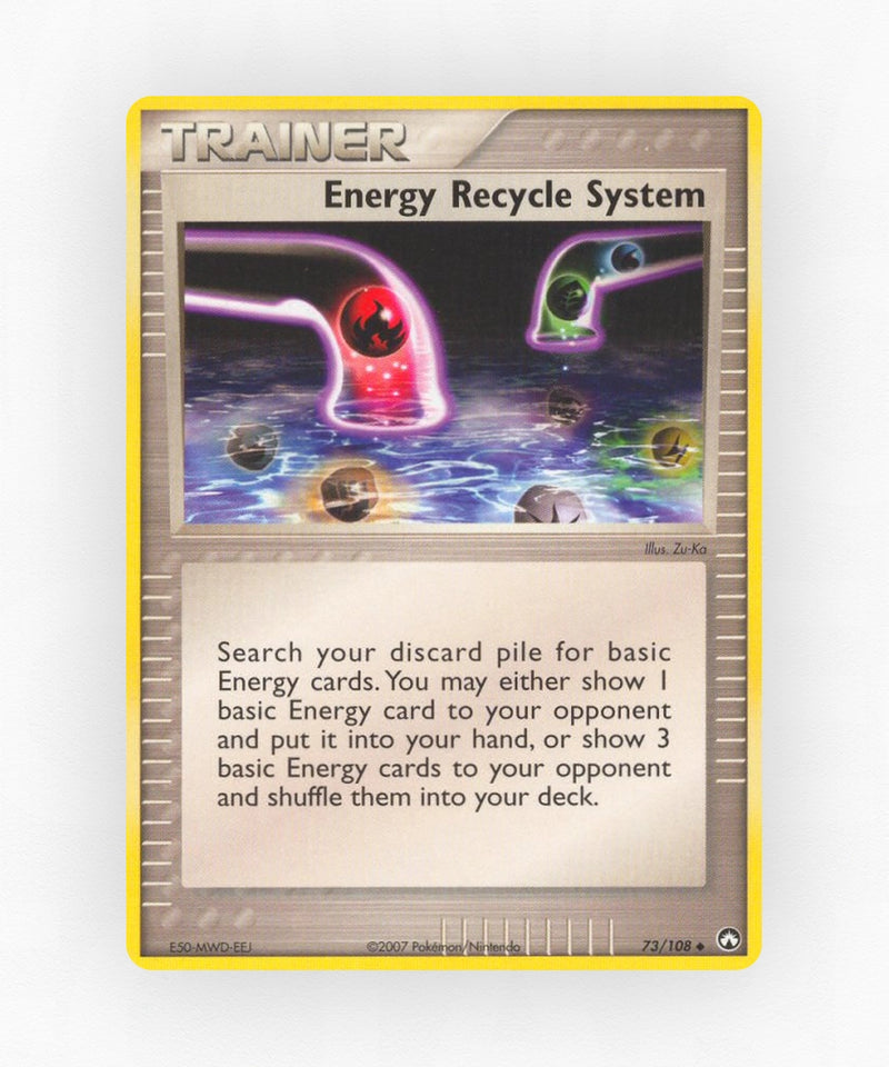 Energy Recycle System - Power Keepers 73/108 (Non-Holo)