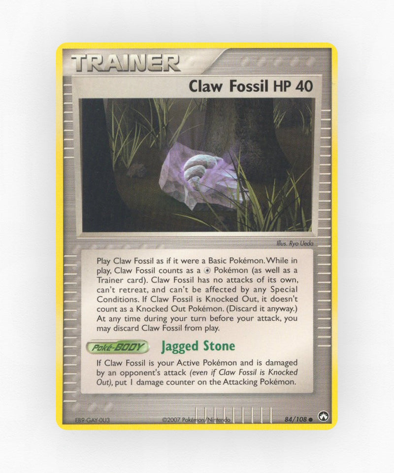 Claw Fossil - Power Keepers 84/108 (Non-Holo)