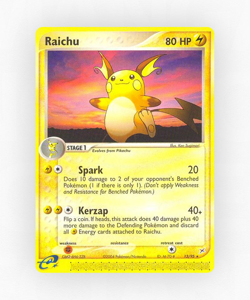 Raichu - Team Magma vs Team Aqua 13/95 (Reverse Holo)