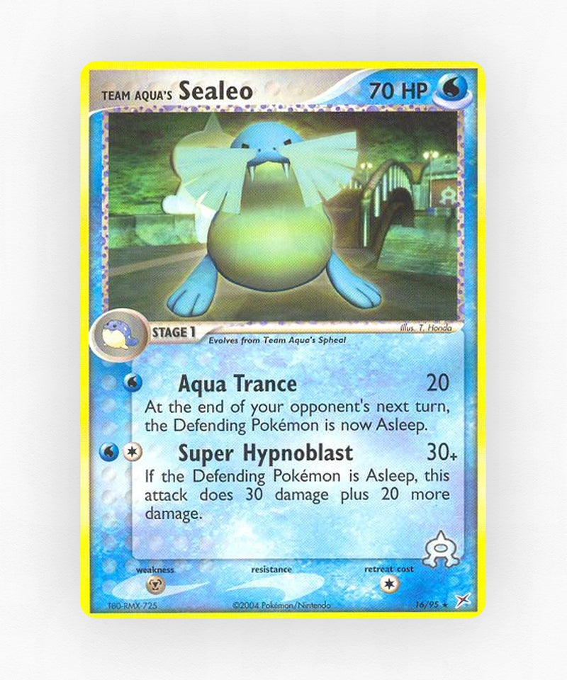 Team Aqua's Sealeo - Team Magma vs Team Aqua 16/95 (Non-Holo)
