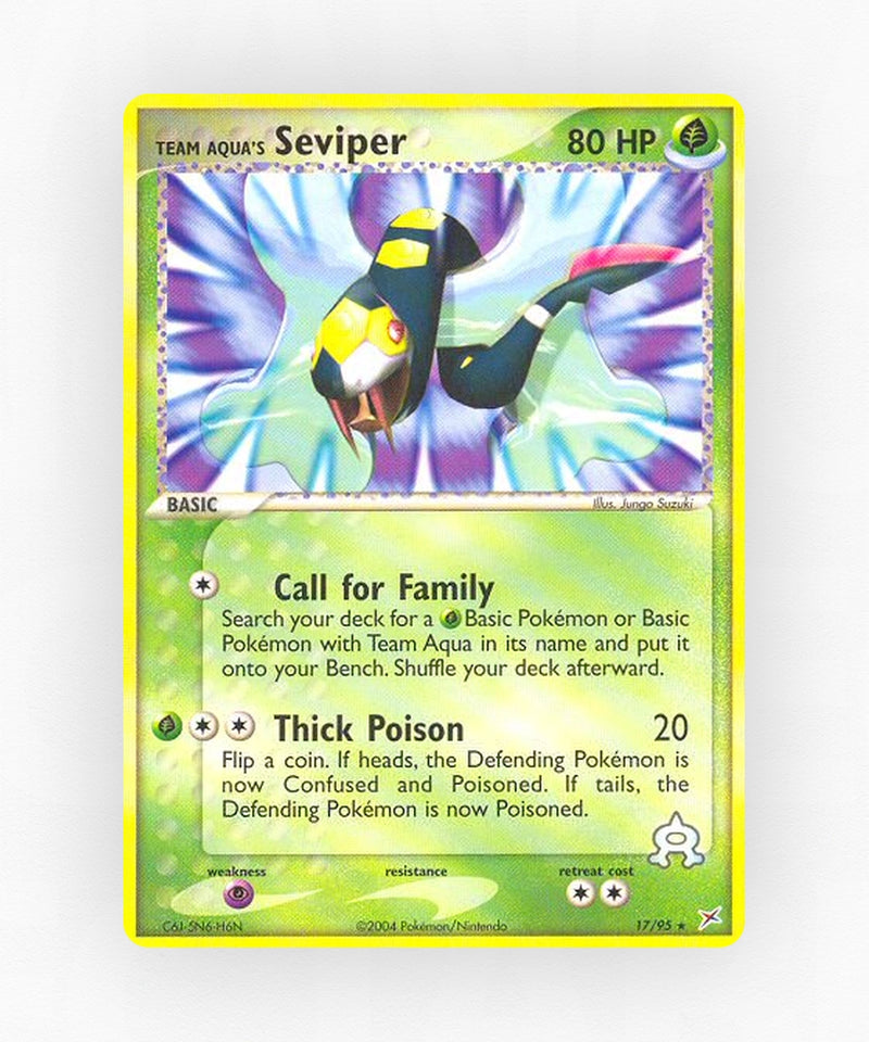 Team Aqua's Seviper - Team Magma vs Team Aqua 17/95 (Non-Holo)
