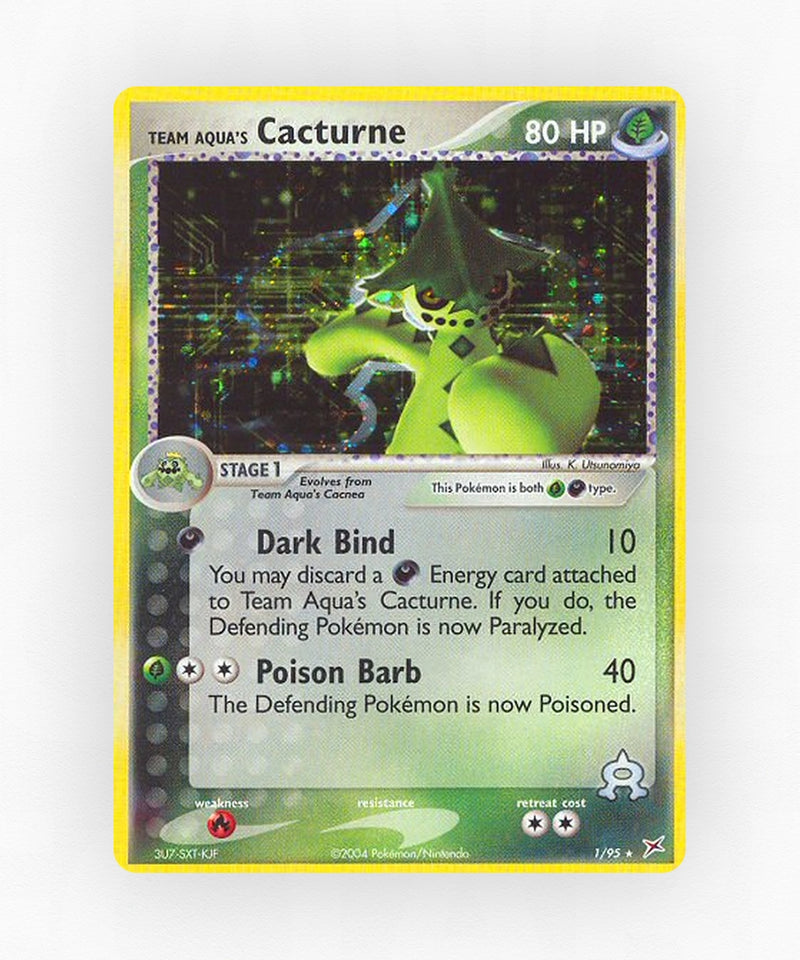 Team Aqua's Cacturne - Team Magma vs Team Aqua 1/95 (Reverse Holo)