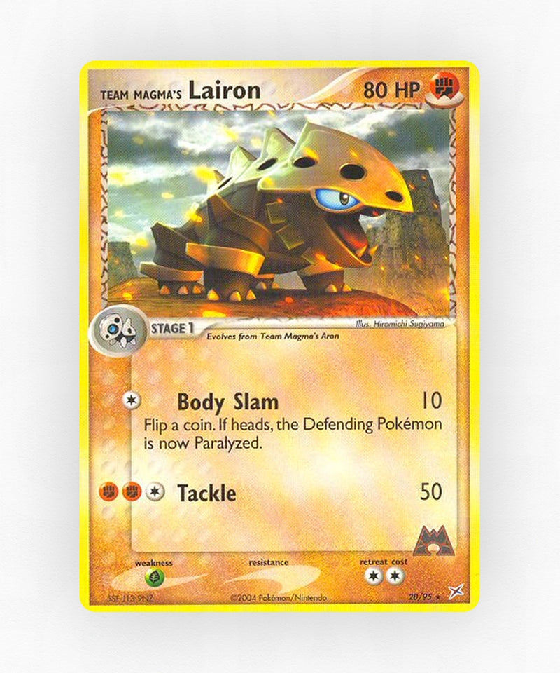 Team Magma's Lairon - Team Magma vs Team Aqua 20/95 (Reverse Holo)
