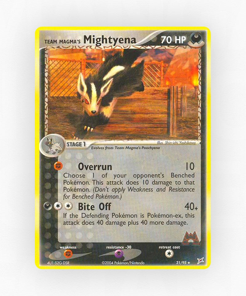 Team Magma's Mightyena - Team Magma vs Team Aqua 21/95 (Non-Holo)