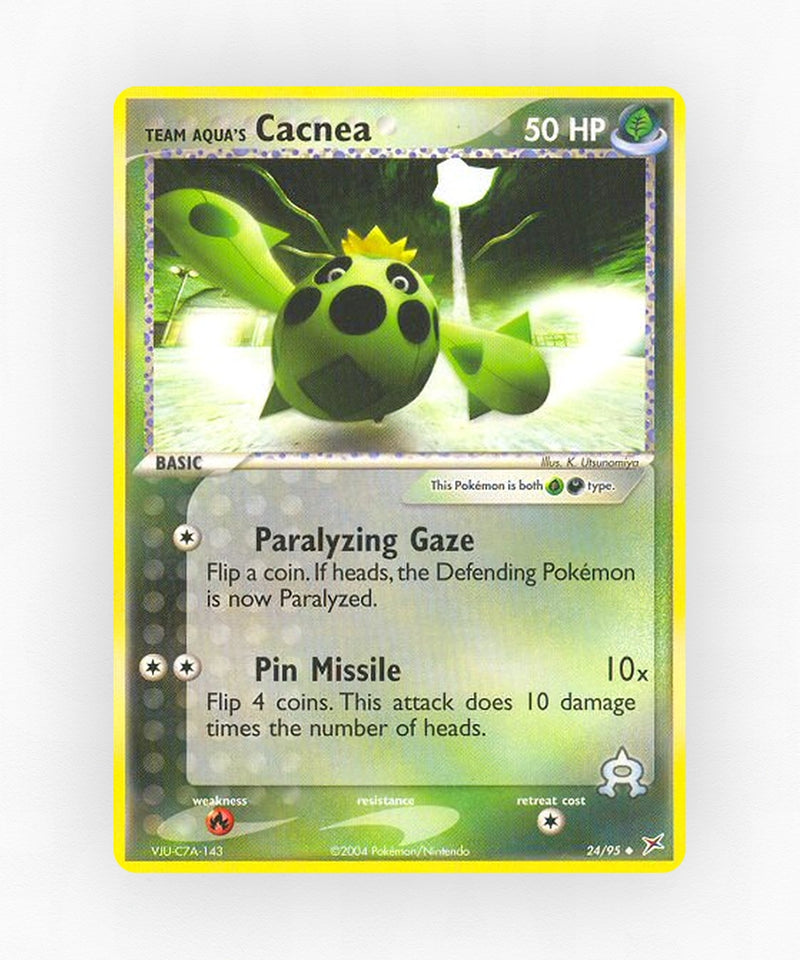 Team Aqua's Cacnea - Team Magma vs Team Aqua 24/95 (Non-Holo)