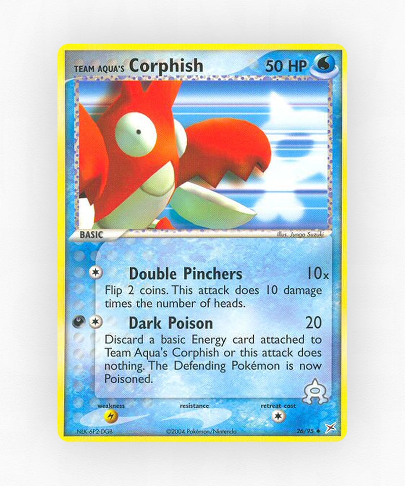 Team Aqua's Corphish - Team Magma vs Team Aqua 26/95 (Reverse Holo)