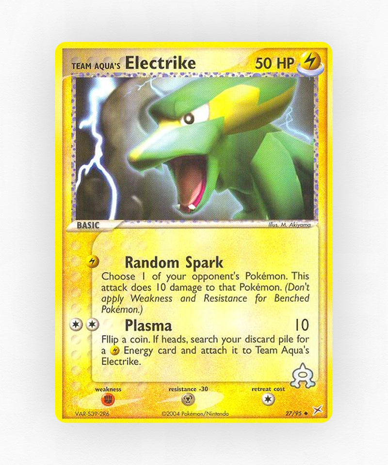 Team Aqua's Electrike - Team Magma vs Team Aqua 27/95 (Reverse Holo)