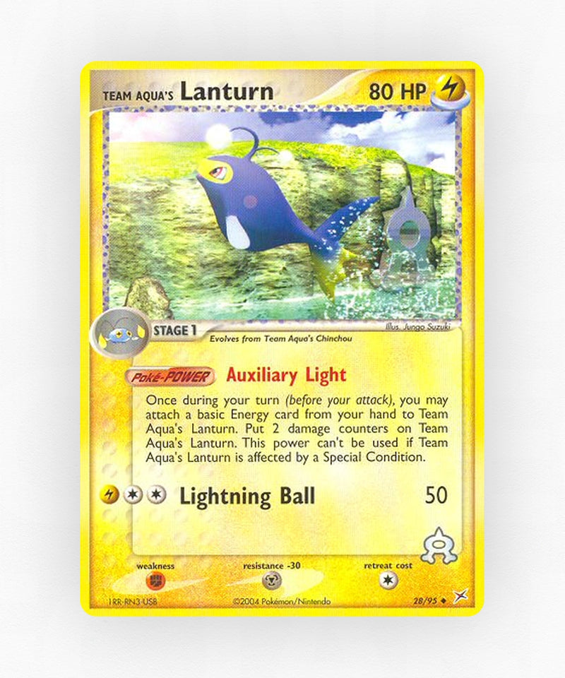 Team Aqua's Lanturn - Team Magma vs Team Aqua 28/95 (Reverse Holo)