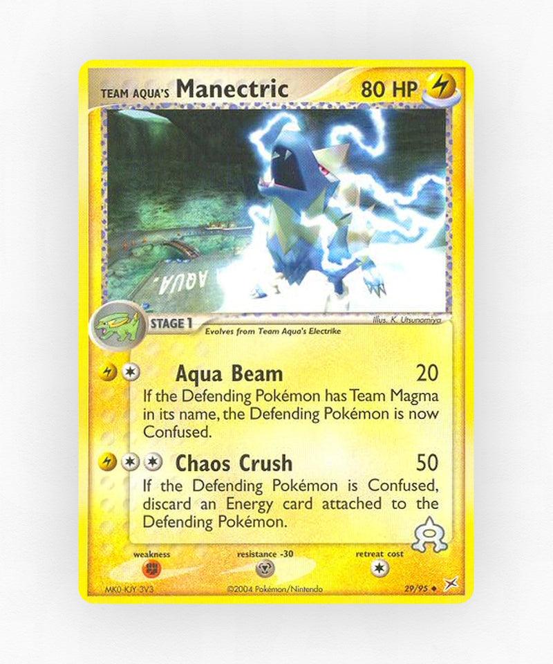 Team Aqua's Manectric - Team Magma vs Team Aqua 29/95 (Non-Holo)