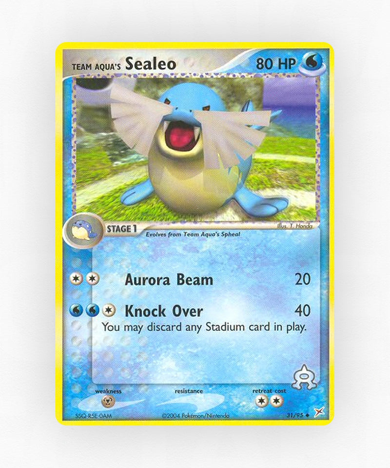 Team Aqua's Sealeo - Team Magma vs Team Aqua 31/95 (Non-Holo)