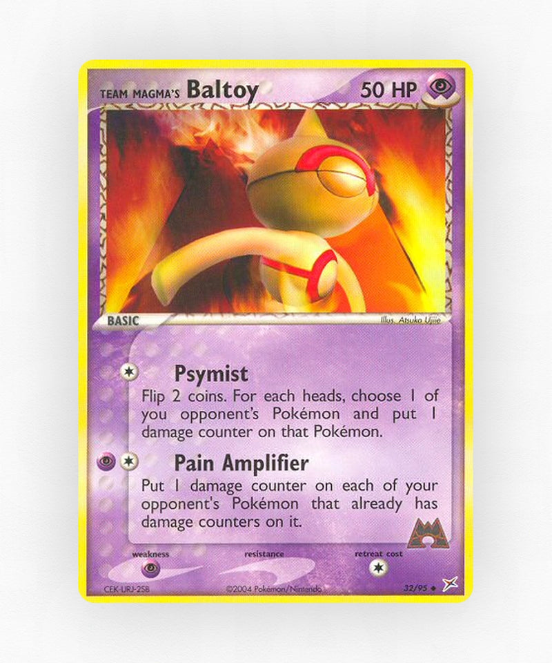Team Magma's Baltoy - Team Magma vs Team Aqua 32/95 (Non-Holo)